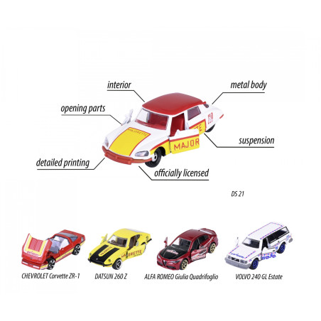 Majorette 60 Jahre Anniversary Edition – 5 Premium Modellautos Set aus Metall