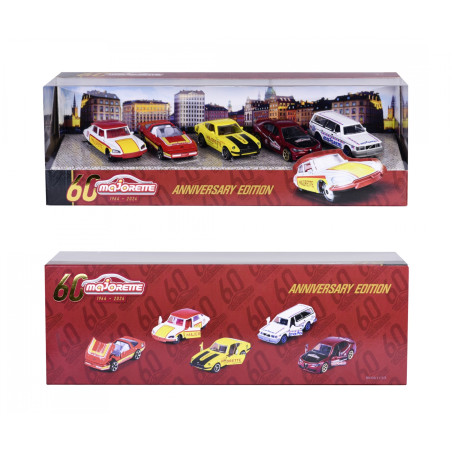 Majorette 60 Jahre Anniversary Edition – 5 Premium Modellautos Set aus Metall