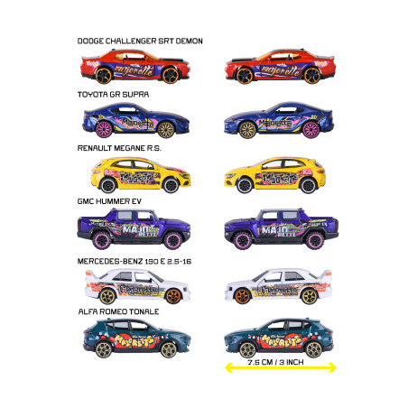 Graffiti Premium Cars, 6-fach sortiert