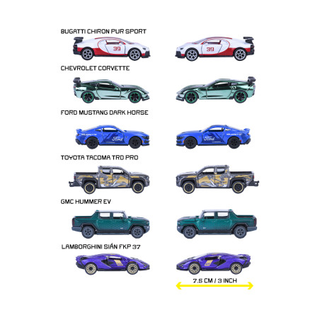 Showroom Deluxe Cars, 6-fach sortiert