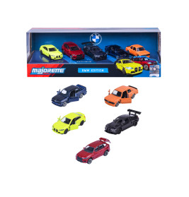 Majorette BMW Edition: Set mit sechs bunten BMW Modellautos aus Metallguss inklusive Verpackung.