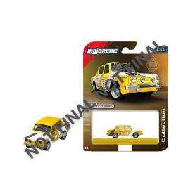 Gelber Renault-Spielzeugwagen Nr. 11 in Majorette Collection Verpackung.