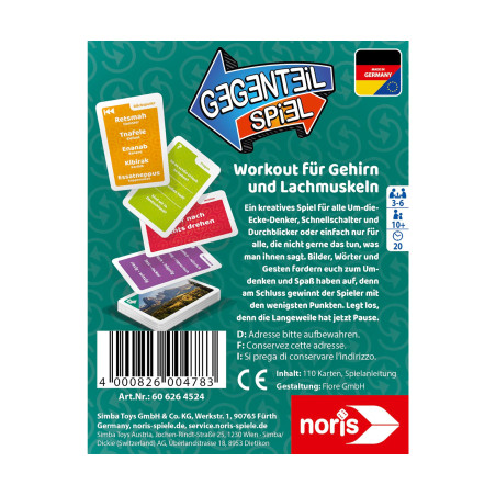Noris Gegenteil Kartenspiel – Spannender Spielspaß für die ganze Familie