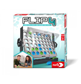 Noris Flip4 – 4 Gewinnt mit Drehfunktion | Strategisches Familienspiel | 4000826005735