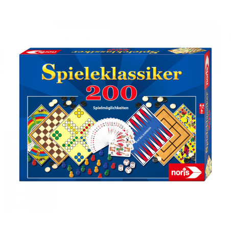 Noris Spieleklassiker – Große Spielesammlung mit 200 Möglichkeiten für die Familie
