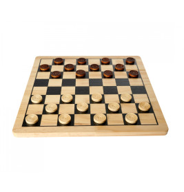 Deluxe Schach & Dame Set aus Holz | Hochwertiges Strategiespiel