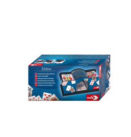 NORIS Spiele Kartenmischmaschine elektrisch für 2 Kartendecks – Schnelles Mischen
