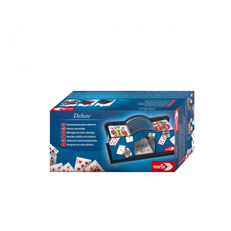 NORIS Spiele Kartenmischmaschine elektrisch für 2 Kartendecks – Schnelles Mischen