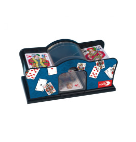 NORIS Spiele Kartenmischmaschine elektrisch für 2 Kartendecks – Schnelles Mischen