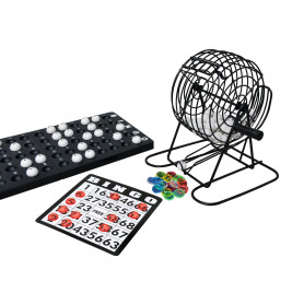 Noris Spiele Deluxe Bingo Gesellschaftsspiel – Klassisches Glücksspiel für die Familie