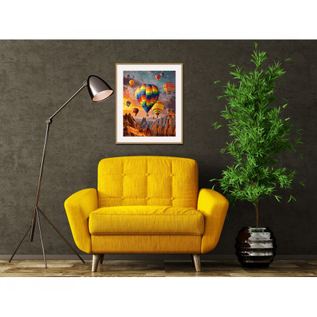 Schipper Malen nach Zahlen Heißluftballons Kappadokien 40x50 cm | Malset Anfänger & Fortgeschrittene