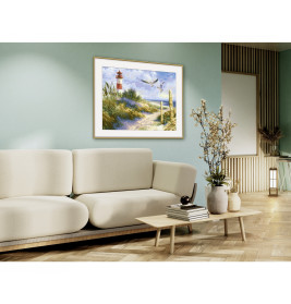 Schipper Malen nach Zahlen Dünenlandschaft mit Leuchtturm Sylt 40x50cm