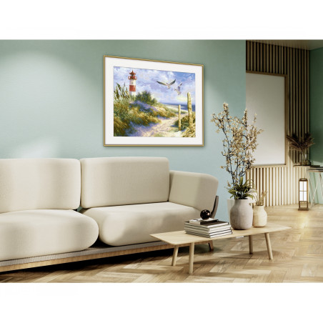 Schipper Malen nach Zahlen Dünenlandschaft mit Leuchtturm Sylt 40x50cm