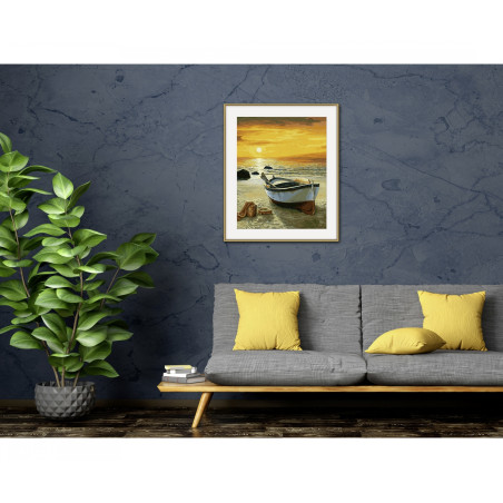 Schipper Malen nach Zahlen Fischerboot am Strand – Mittelmeer-Charme für dein Zuhause | MNZ 40x50cm