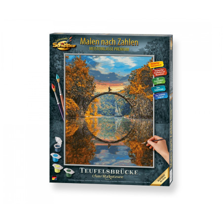 Schipper Malen nach Zahlen Teufelsbrücke Rakotzsee | Meisterklasse Premium 40x50cm