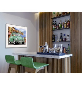 Schipper Malen nach Zahlen – VW Käfer 40x50 cm | Nostalgisches Oldtimer Motiv | Ideal ab 14 Jahren