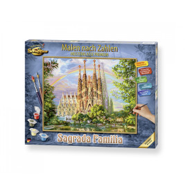 Schipper Malen nach Zahlen – Sagrada Familia 40x50 cm | Gaudís Meisterwerk | Für Kunstliebhaber ab 14