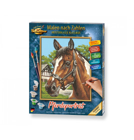 Schipper Malen nach Zahlen – Pferdeportrait 24x30 cm | Meisterklasse Serie | Für Kinder & Erwachsene