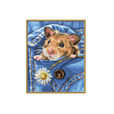 Schipper Malen nach Zahlen – Mucki der blinde Passagier 24x30 cm | Tierportrait für Kids & Erwachsene