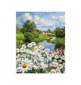 Schipper Malen nach Zahlen – Margeritenwiese 24x30 cm | Tauche ein in idyllische Natur | Entspannung pur