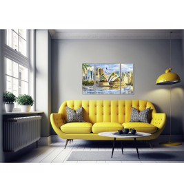 Schipper Malen nach Zahlen Sydney Triptychon | Opernhaus Australien 50x80cm