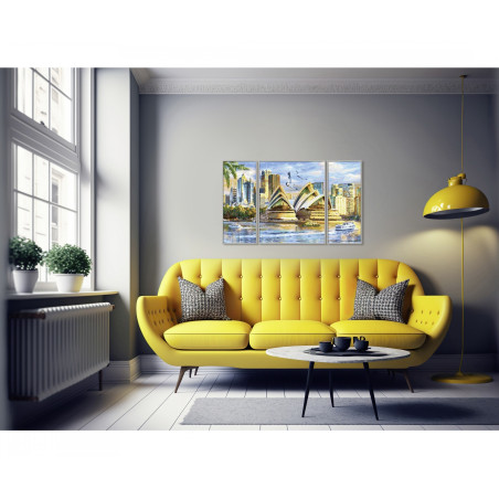 Schipper Malen nach Zahlen Sydney Triptychon | Opernhaus Australien 50x80cm