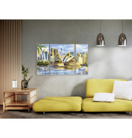 Schipper Malen nach Zahlen Sydney Triptychon | Opernhaus Australien 50x80cm
