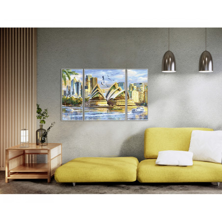 Schipper Malen nach Zahlen Sydney Triptychon | Opernhaus Australien 50x80cm