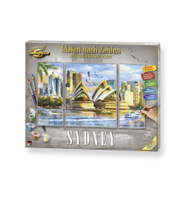 Schipper Malen nach Zahlen Sydney Triptychon | Opernhaus Australien 50x80cm