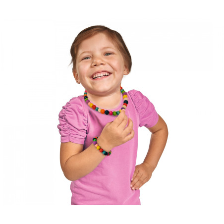 Eichhorn Holzperlen-Set im Eimer – 800 Teile Bastelspaß für kreativen Kinderschmuck