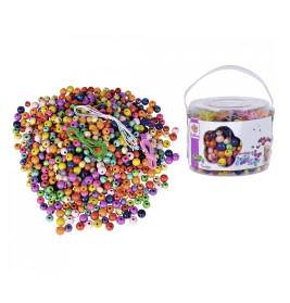 Eichhorn Holzperlen-Set im Eimer – 800 Teile Bastelspaß für kreativen Kinderschmuck