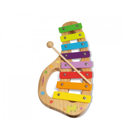 Eichhorn Holz Xylophon 8 Töne für Kinder inklusive Liederbuch – Musikalische Früherziehung