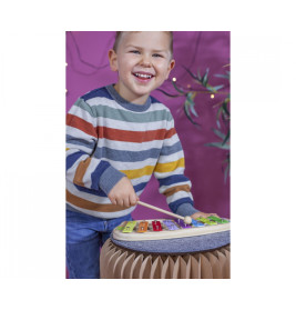 Eichhorn Holz Xylophon 8 Töne für Kinder inklusive Liederbuch – Musikalische Früherziehung