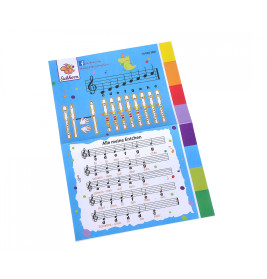 Eichhorn Musik Holzflöte 32cm – Mit Liederbuch & Farbmarkierungen ab 4 Jahren