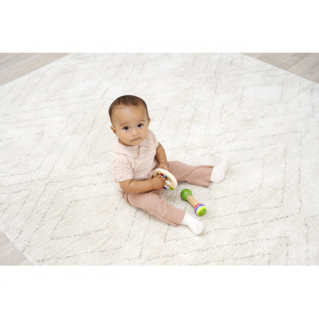 Eichhorn Musik Set Greifling mit Glocken & Holzstab | Für Kleinkinder ab 1 Jahr