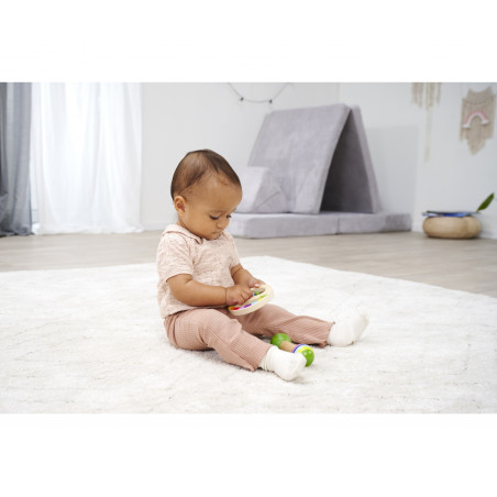 Eichhorn Musik Set Greifling mit Glocken & Holzstab | Für Kleinkinder ab 1 Jahr