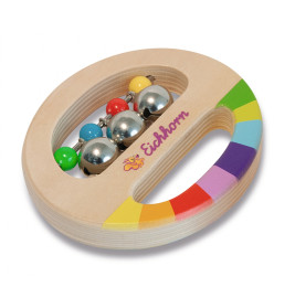 Eichhorn Musik Set Greifling mit Glocken & Holzstab | Für Kleinkinder ab 1 Jahr