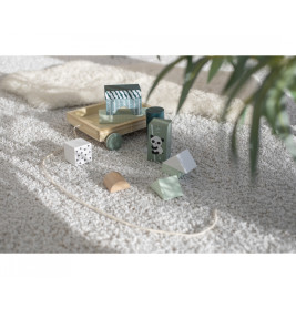 Eichhorn Bauwagen mit 11 Bausteinen | Holzspielzeug ab 1 Jahr