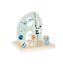 Eichhorn Motorikschleife Holz | Feinmotorik & Wahrnehmung | Ab 1 Jahr | Langlebig & Bunt