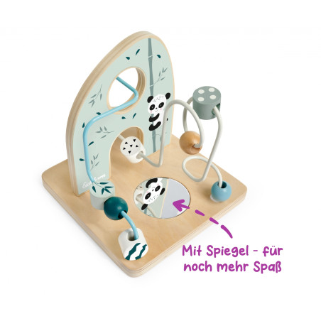 Eichhorn Motorikschleife Holz | Feinmotorik & Wahrnehmung | Ab 1 Jahr | Langlebig & Bunt