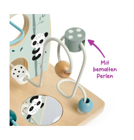 Eichhorn Motorikschleife Holz | Feinmotorik & Wahrnehmung | Ab 1 Jahr | Langlebig & Bunt