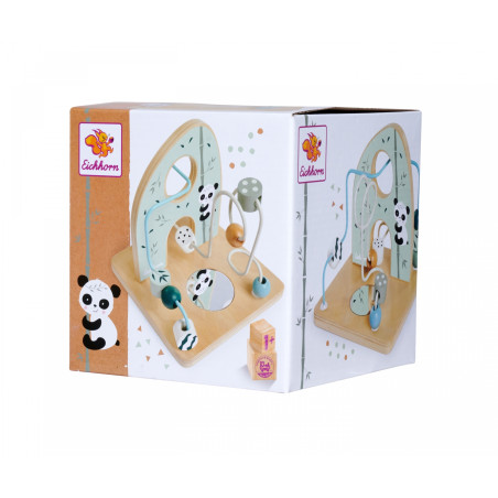 Eichhorn Motorikschleife Holz | Feinmotorik & Wahrnehmung | Ab 1 Jahr | Langlebig & Bunt