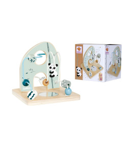 Eichhorn Motorikschleife Holz | Feinmotorik & Wahrnehmung | Ab 1 Jahr | Langlebig & Bunt