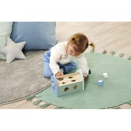 Eichhorn Steckbox aus Holz | Motorik-Spielzeug ab 12 Monate | Panda