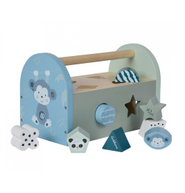 Eichhorn Steckbox aus Holz | Motorik-Spielzeug ab 12 Monate | Panda