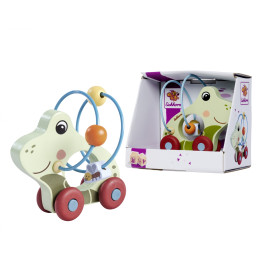 Eichhorn Schiebefrosch aus Holz – Motorikspielzeug für Kinder ab 1 Jahr