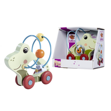 Eichhorn Schiebefrosch aus Holz – Motorikspielzeug für Kinder ab 1 Jahr