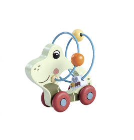 Eichhorn Schiebefrosch aus Holz – Motorikspielzeug für Kinder ab 1 Jahr