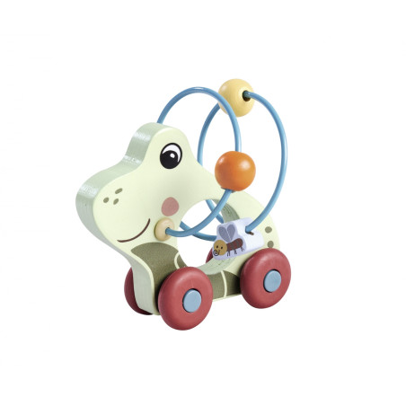 Eichhorn Schiebefrosch aus Holz – Motorikspielzeug für Kinder ab 1 Jahr