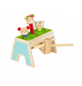 Eichhorn Klopfspiel Pop Up Holz – Spielzeug ab 1 Jahr | Feinmotorik